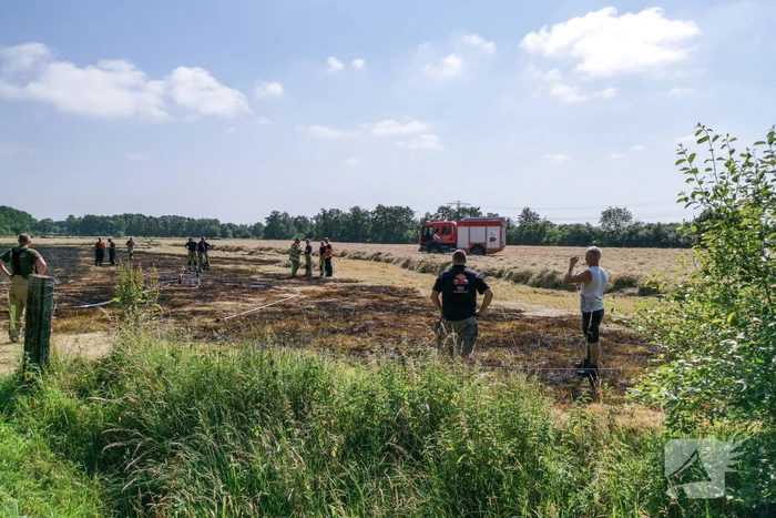 Meters grasland in brand