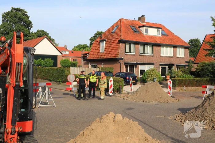 Gaslekkage bij graafwerkzaamheden
