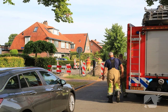 Gaslekkage bij graafwerkzaamheden