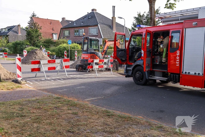 Gaslekkage bij graafwerkzaamheden