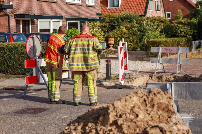 Gaslekkage bij graafwerkzaamheden