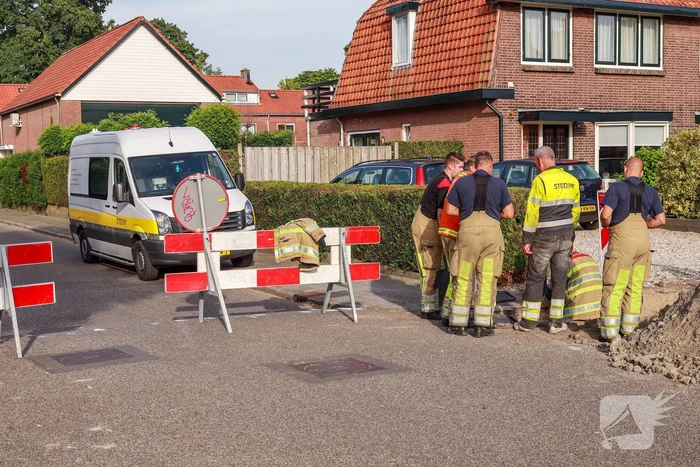 Gaslekkage bij graafwerkzaamheden