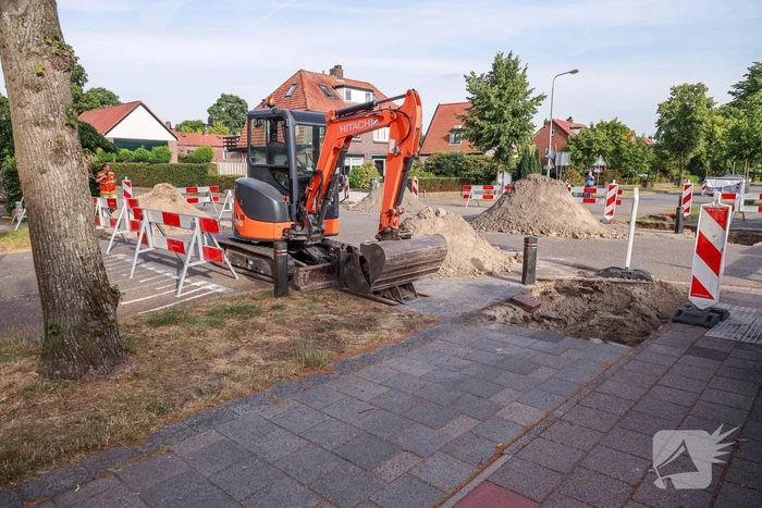 Gaslekkage bij graafwerkzaamheden