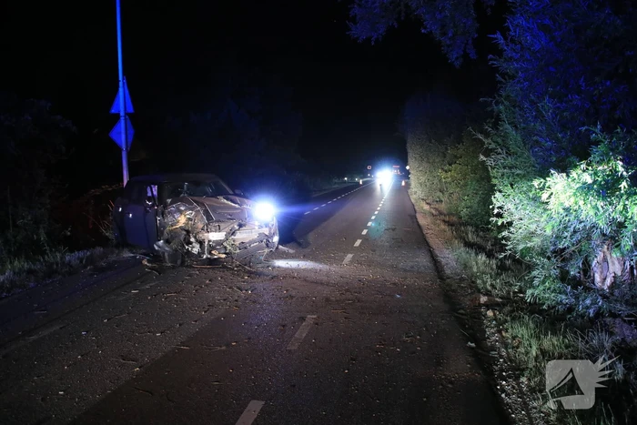 Bestuurder vlucht na crash