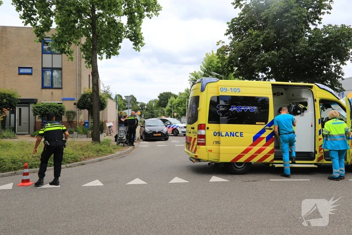 Overstekende fietsster aangereden
