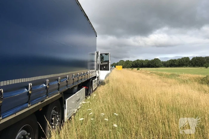 Truck met luchtproblemen stilgevallen