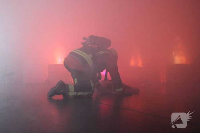 Grote brandweeroefening