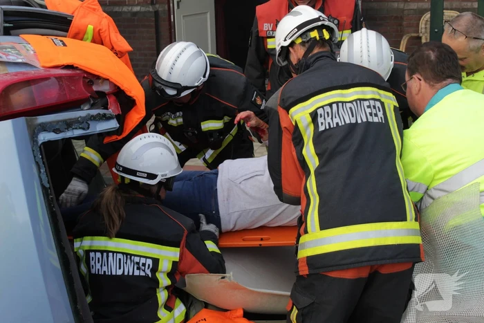 Grote brandweeroefening