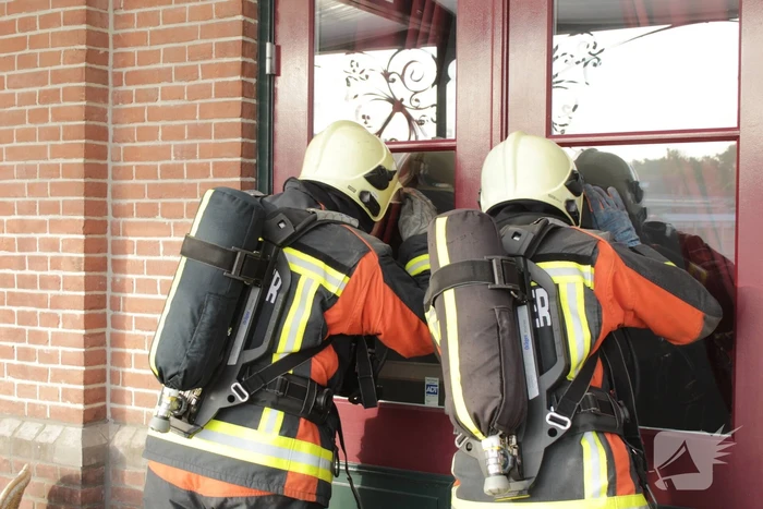 Grote brandweeroefening