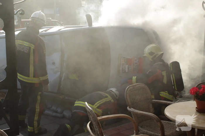 Grote brandweeroefening