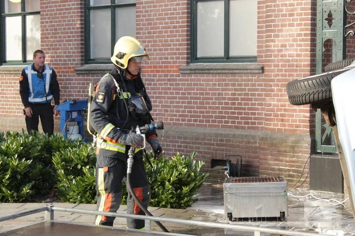 Grote brandweeroefening