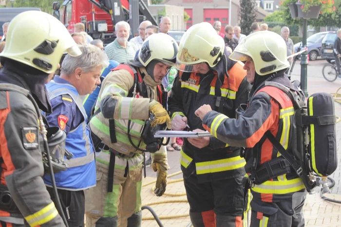 Grote brandweeroefening