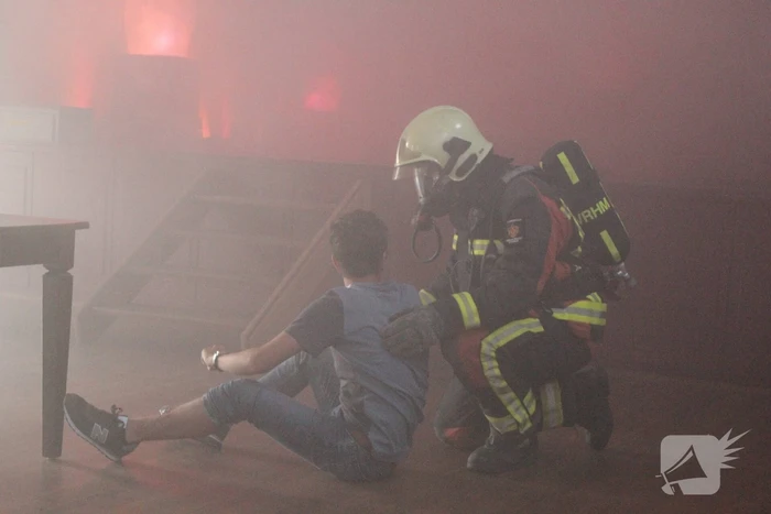Grote brandweeroefening