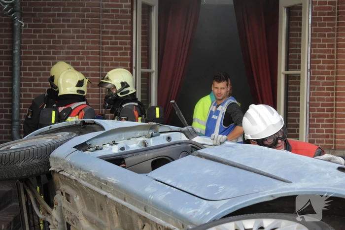 Grote brandweeroefening