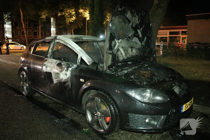 Auto brandt uit door mogelijke brandstichting