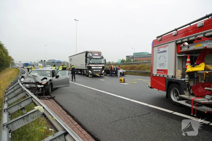 Knooppunt Hoevelaken dicht na ongeval