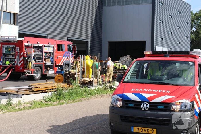 Zoutzuur afsluiter afgebroken in bedrijfshal