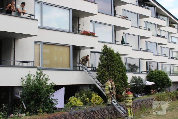Brand op balkon van appartement