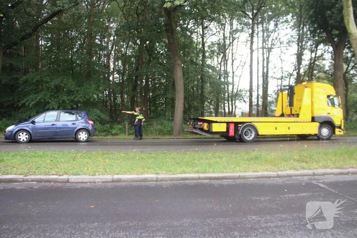 Auto botst tegen boom