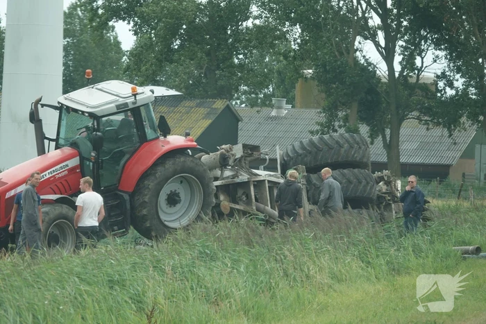 Giertank kantelt in weiland