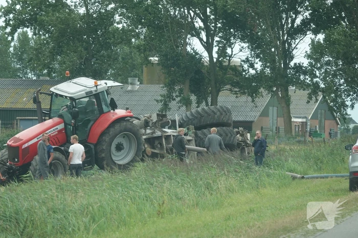 Giertank kantelt in weiland