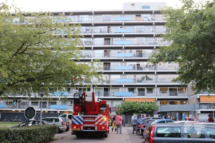 Brand op 6e etage van flat