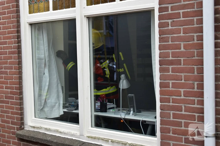 Brand in meterkast voor de hoofdzekering