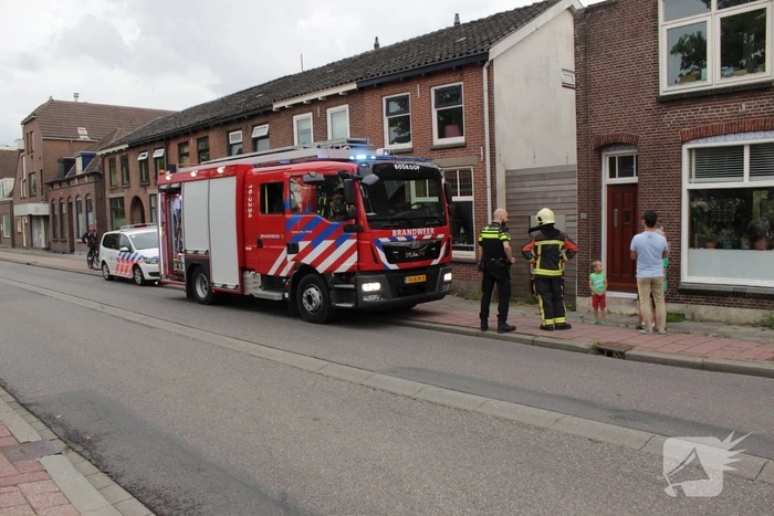 Brand in meterkast voor de hoofdzekering