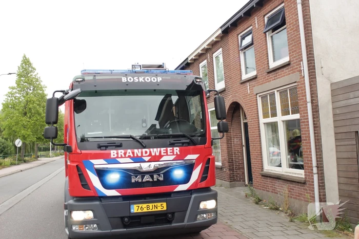 Brand in meterkast voor de hoofdzekering