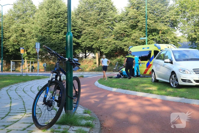 Overstekende mountainbiker aangereden