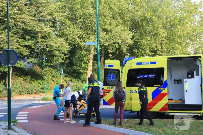 Overstekende mountainbiker aangereden