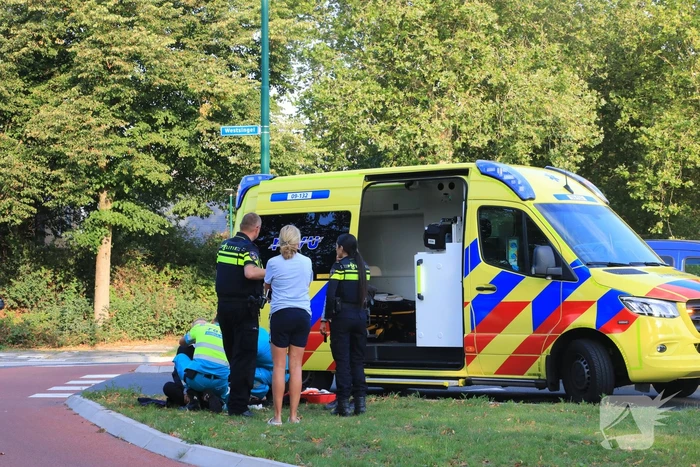 Overstekende mountainbiker aangereden