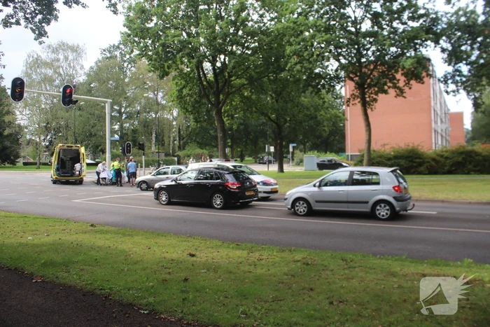 Fietser gewond na aanrijding met auto