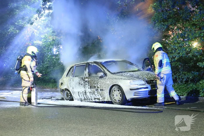 Vier auto's verwoest na vermoedelijk brandstichting