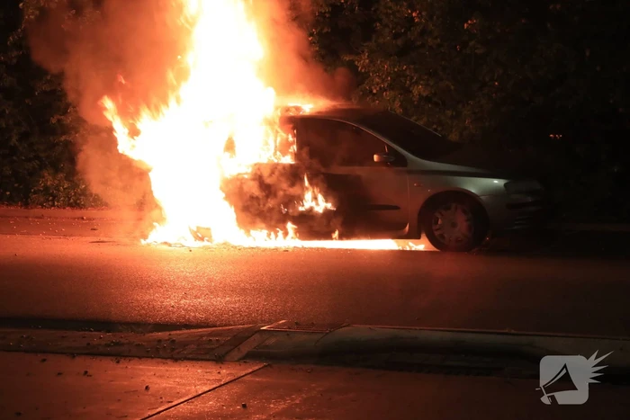 Vier auto's verwoest na vermoedelijk brandstichting