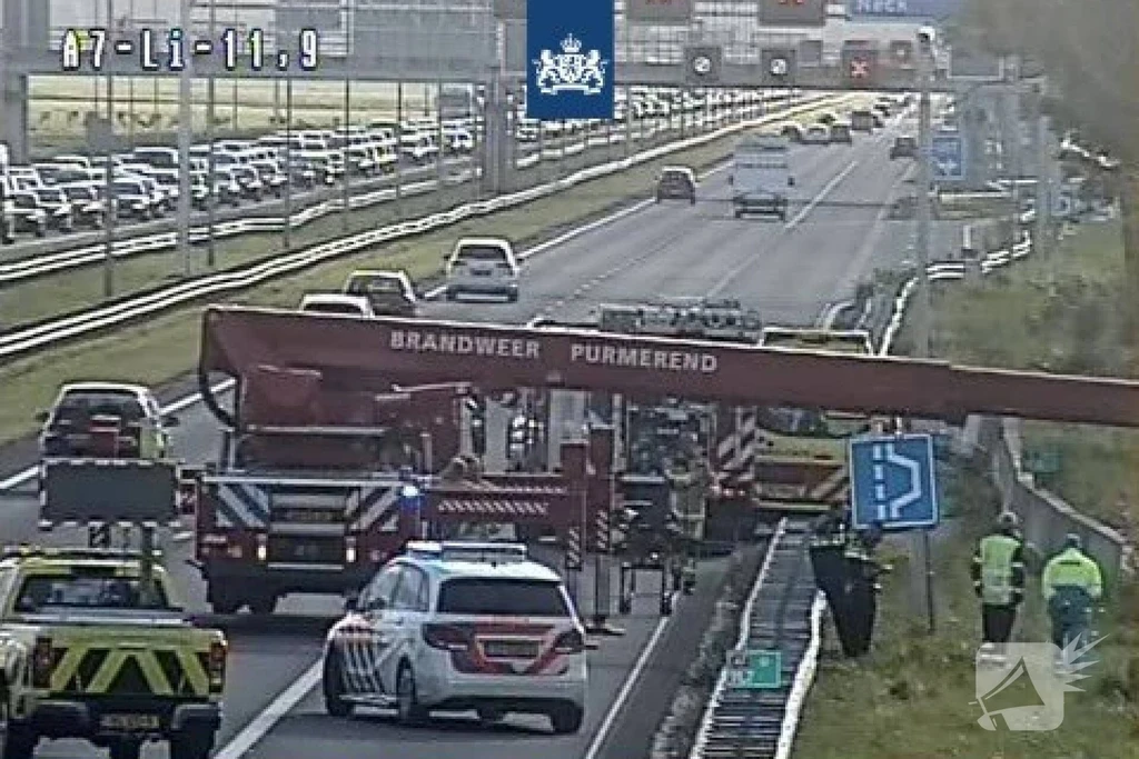 Rijksweg A7 112 melding Wijdewormer 