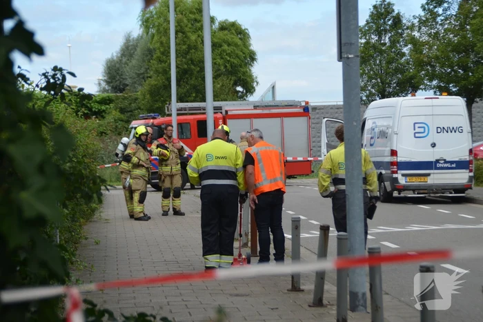 Weg afgesloten na gaslucht