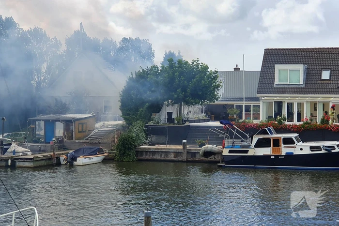 Grote brand in schuur