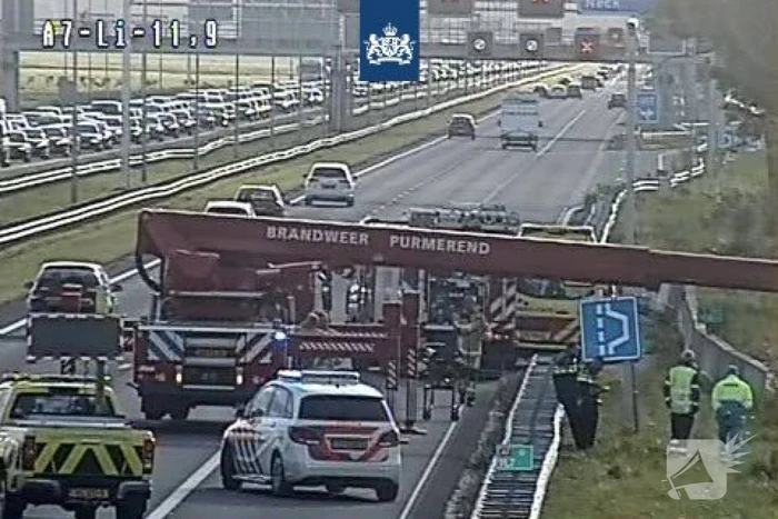 Spectaculaire reddingsactie op snelweg