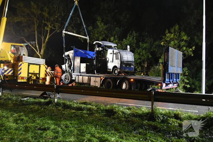 Zeer ernstig ongeval tussen twee vrachtwagens en meerdere voertuigen