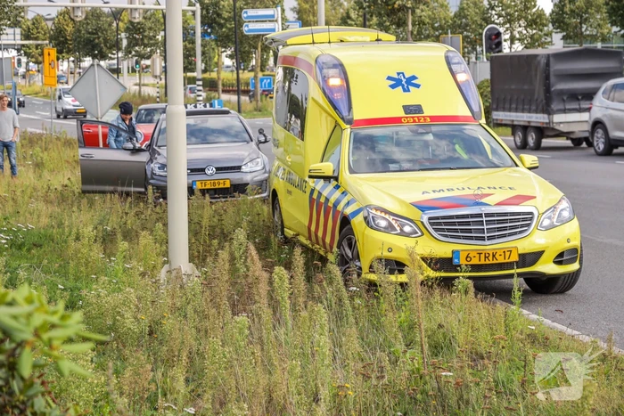 Kettingbotsing met lesauto