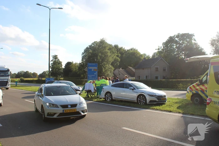 Flinke schade na ongeval tussen meerdere voertuigen