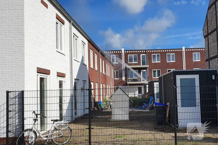Zonnepanelen op dak in brand