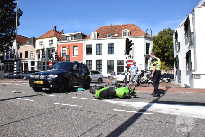 Motorrijder gewond na ongeval