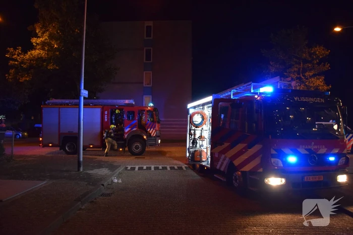 Brand op derde verdieping van flat