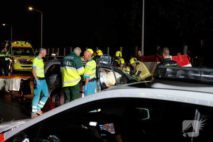 Ravage na zwaar ongeval op Schenkviaduct