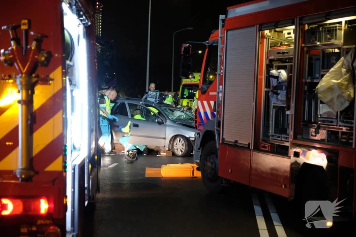 Ravage na zwaar ongeval op Schenkviaduct