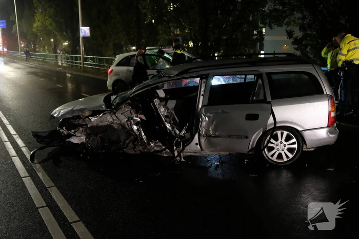 Ravage na zwaar ongeval op Schenkviaduct