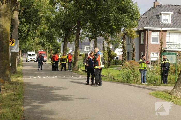 Graafmachine raakt hoofd gasleiding