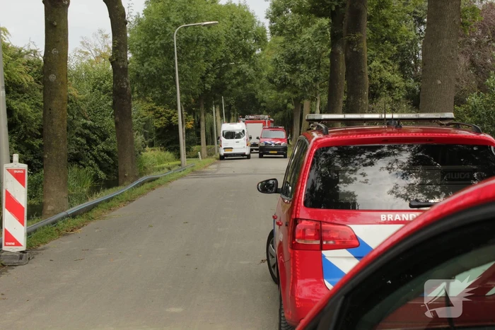 Graafmachine raakt hoofd gasleiding